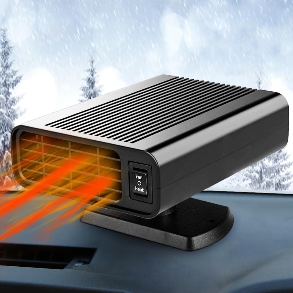 Car Heater-12V Car Heaters forVehicle,150W Car Heater that Plug in Cigarette Lighter,2 in 1 Fast Heating Defrost Defogger
