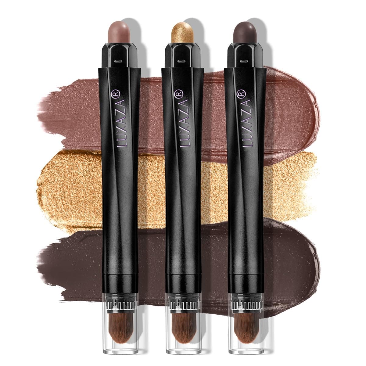 LUXAZA 3Pcs Eyeshadow Stick Set