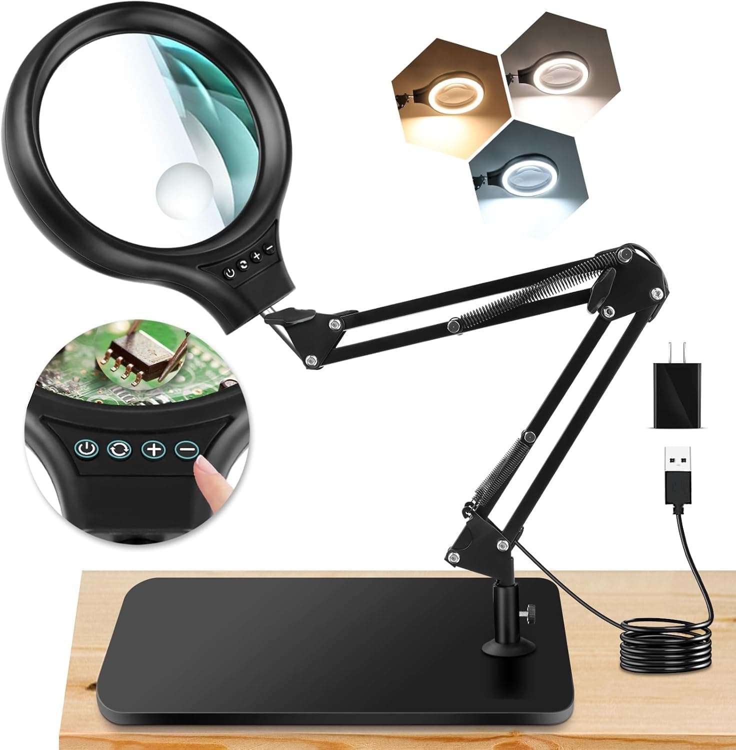 NZQXJXZ 10X 30X Large Magnifying Glass
