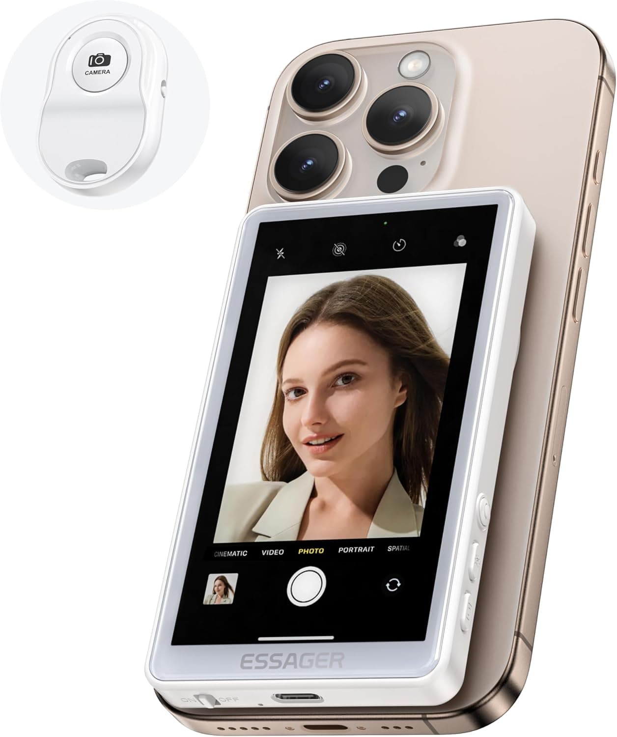 ESSAGER Magnetic Phone Vlog Selfie Monitor Screen