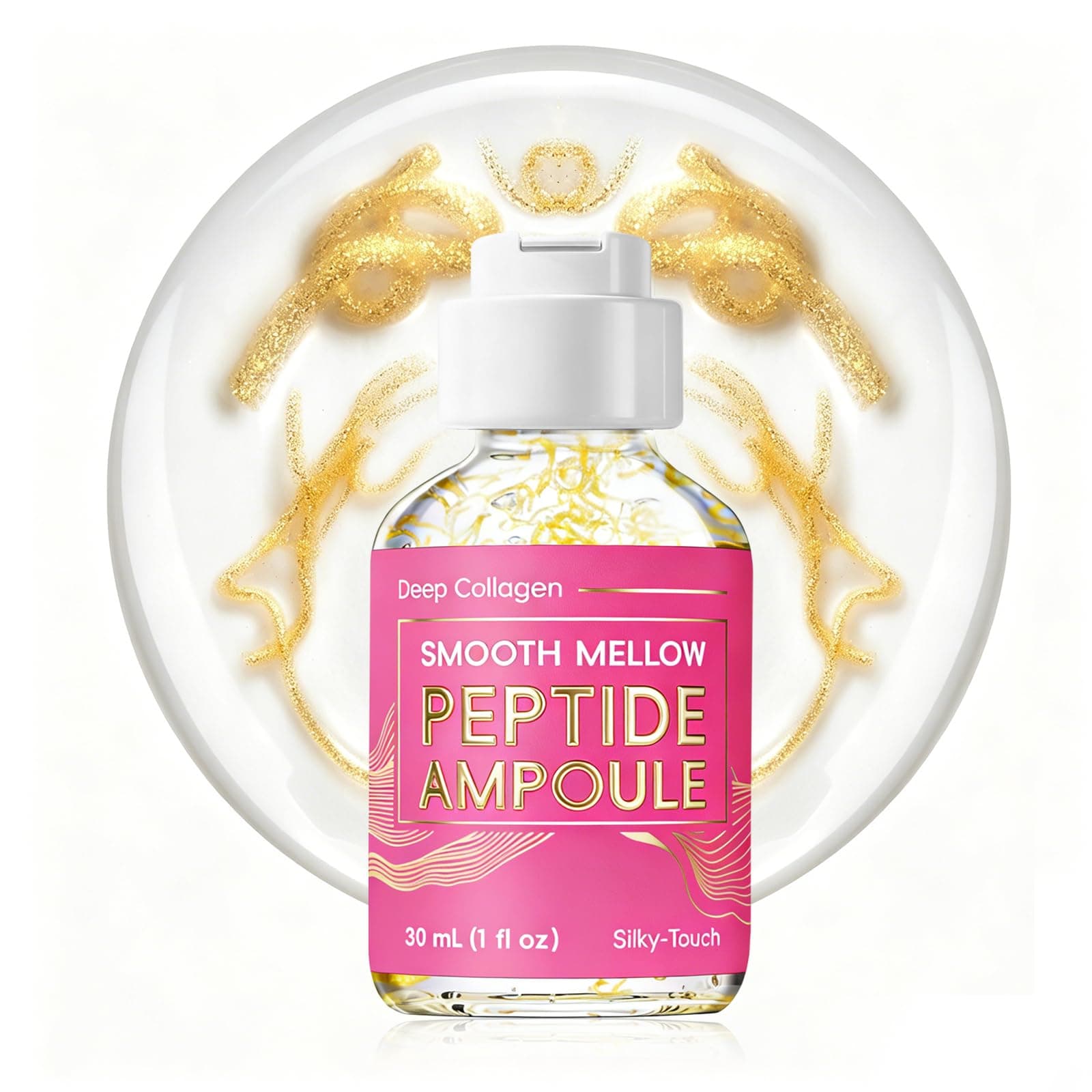 Deep Collagen Silk Peptide Serum, Hydrating Facial Serum, 1 fl oz