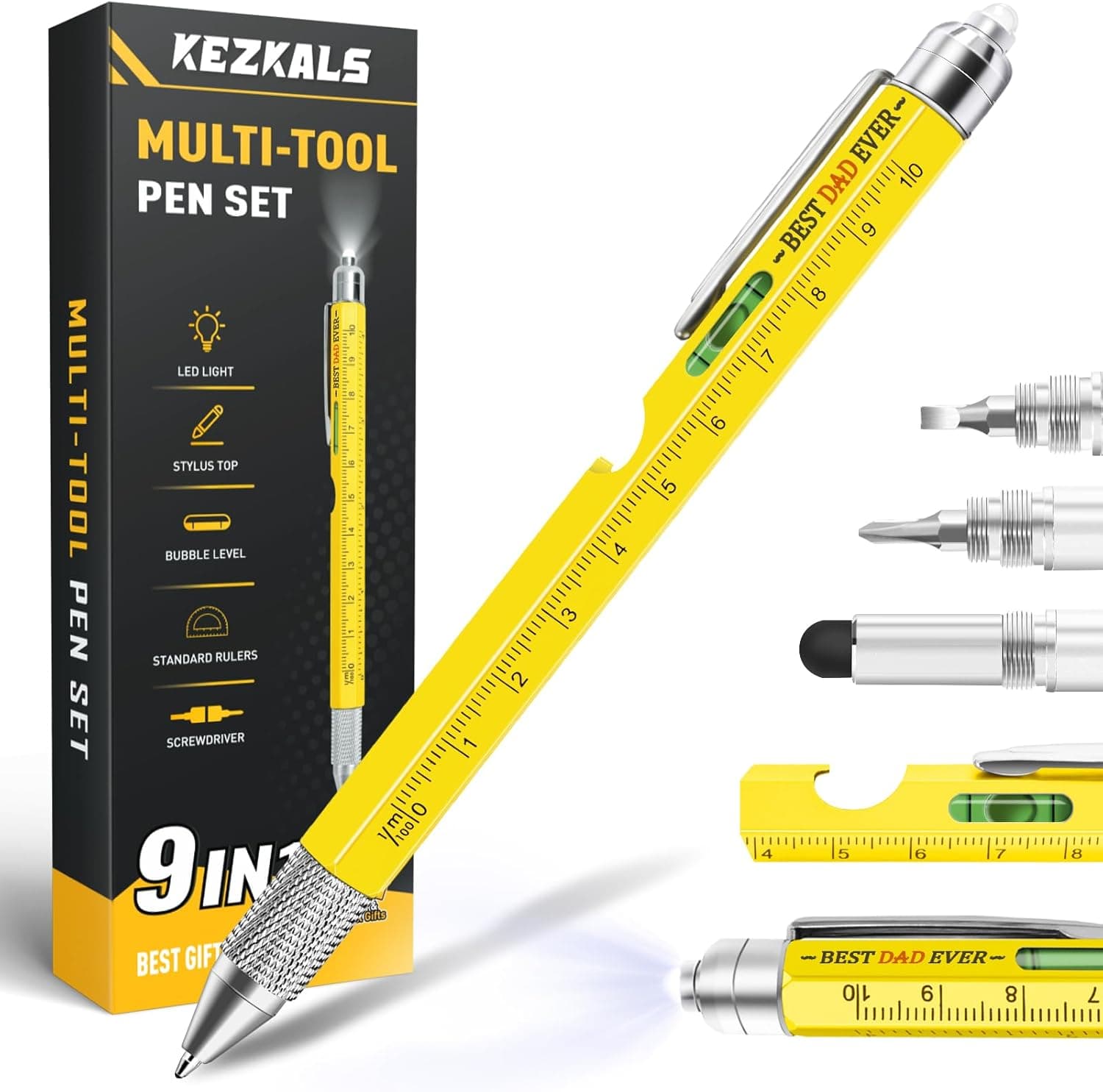 KEZKALS 9 in 1 Multitool Pen Gifts