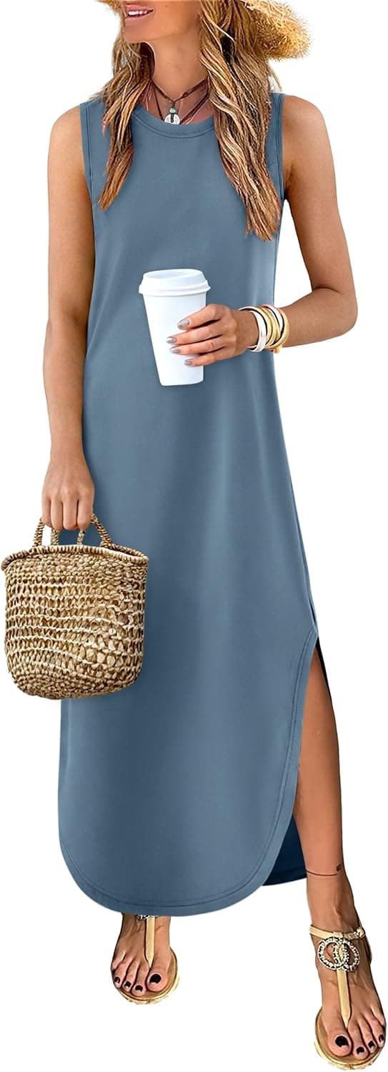 ANRABESS Soft Maxi Dress
