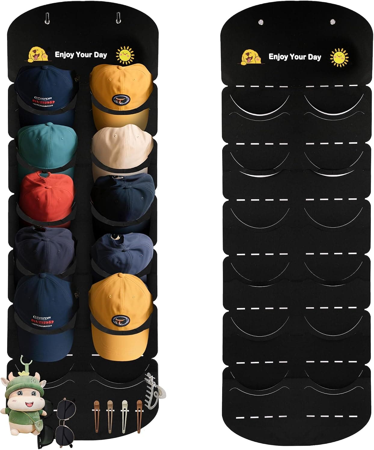 VIKIULEN Over The Door Cap Organizer