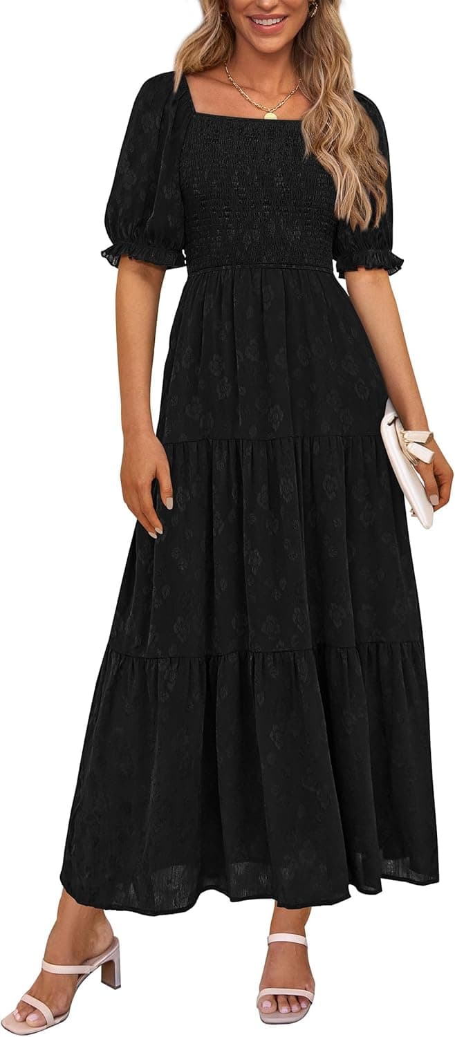 PRETTYGARDEN Womens Summer Casual Midi Dresses