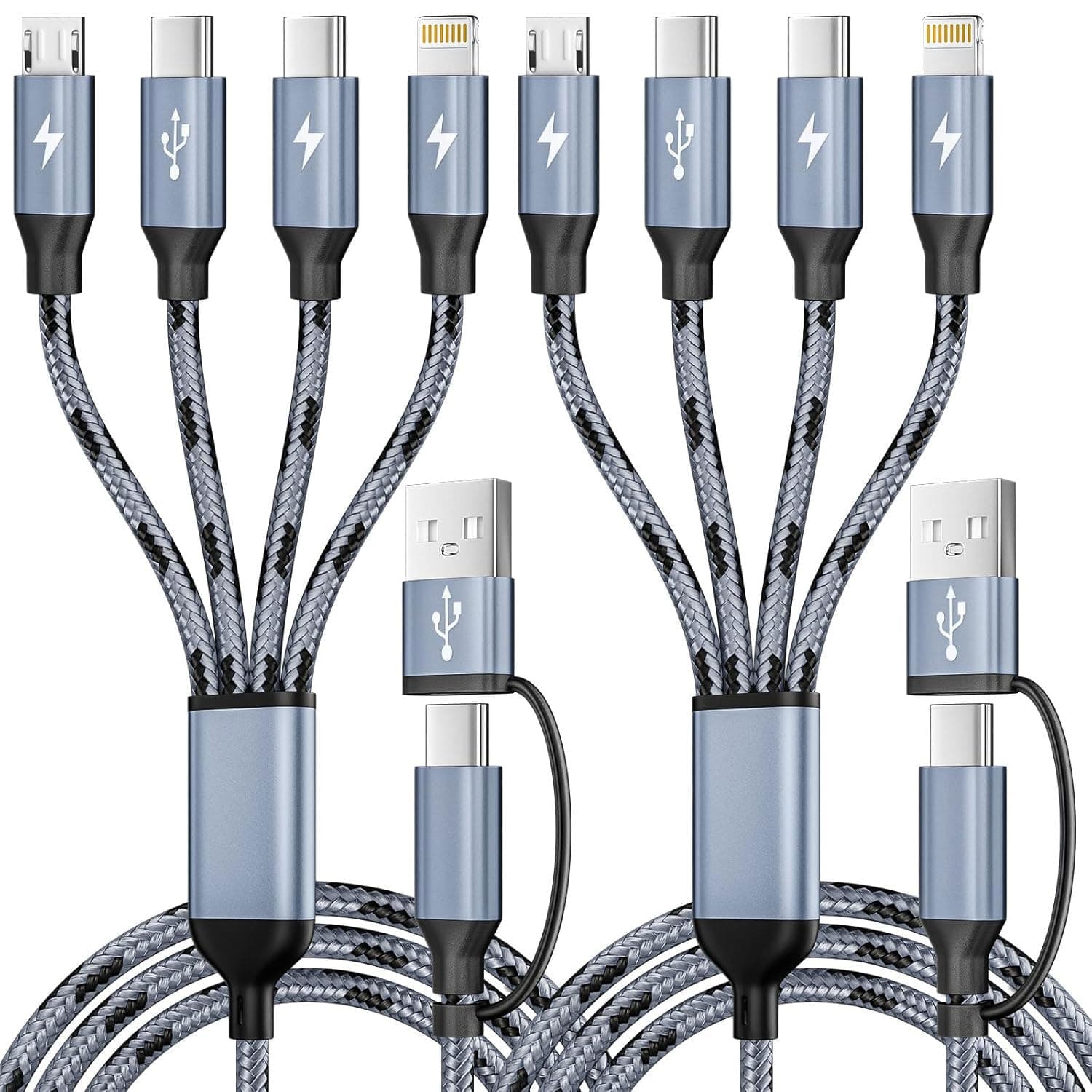 FIRSTING 4 in 2 Multi Charging Cable