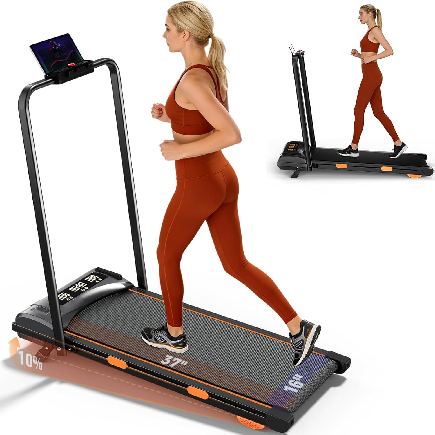 ADVZON Treadmills with Desk for Home