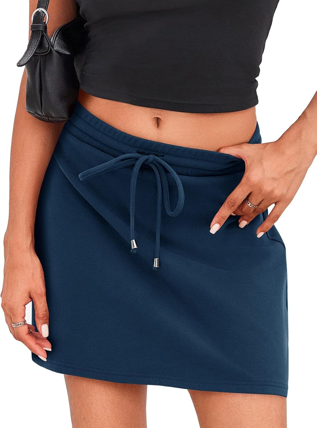 FISOEW Womens Casual Mini Skirt