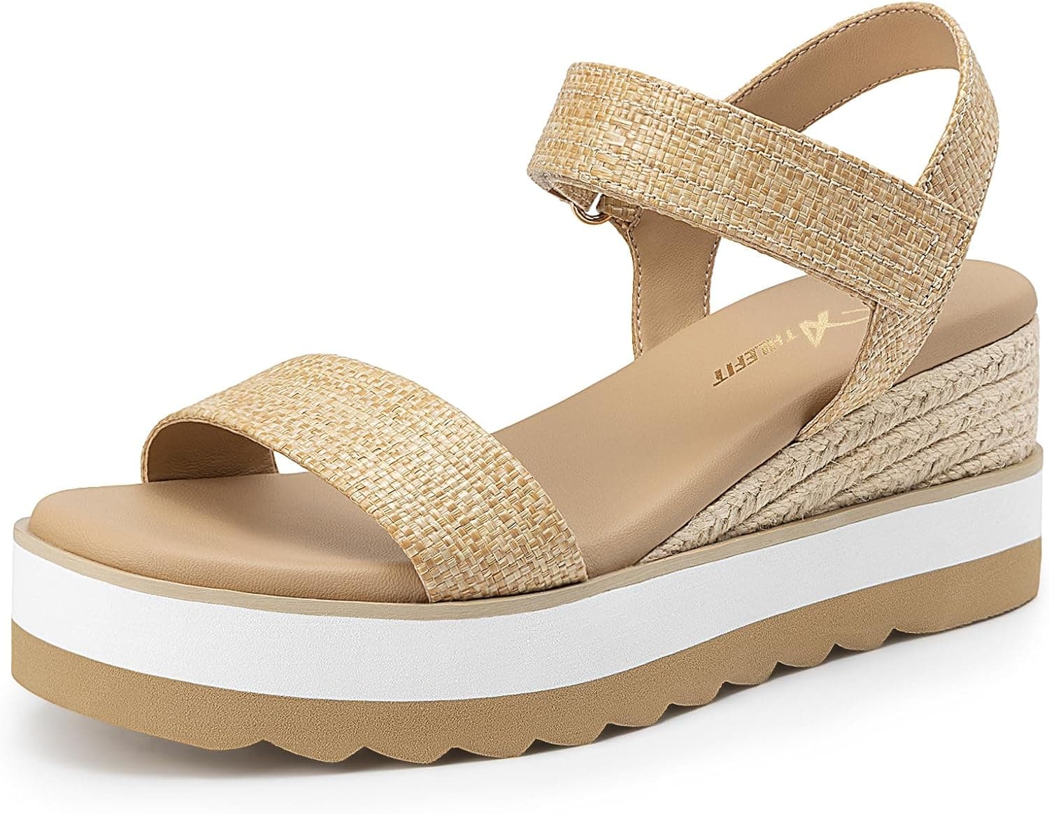 ATHLEFIT Espadrille Wedge Sandals