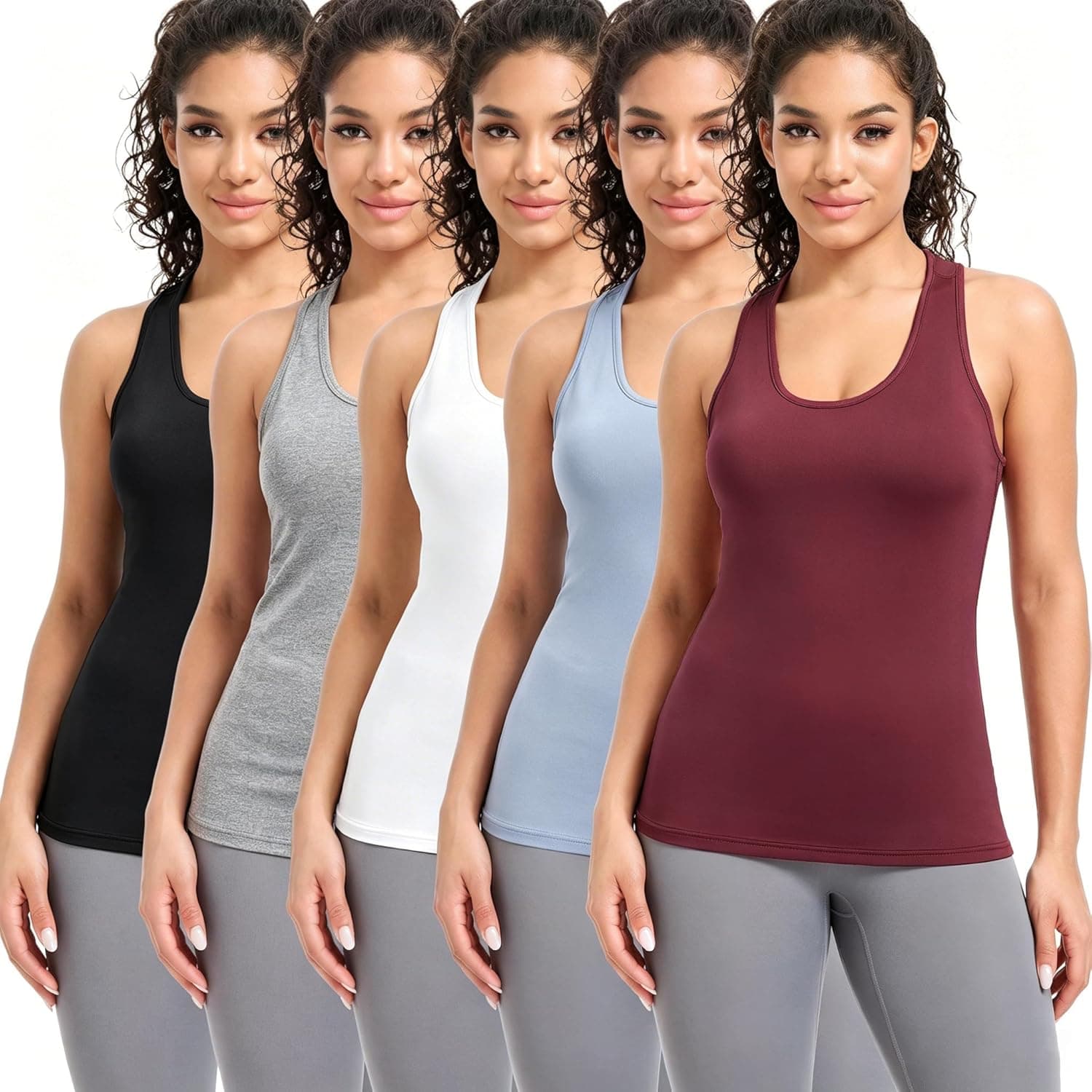 CYPER SUN 5 Pack Women Tank Tops