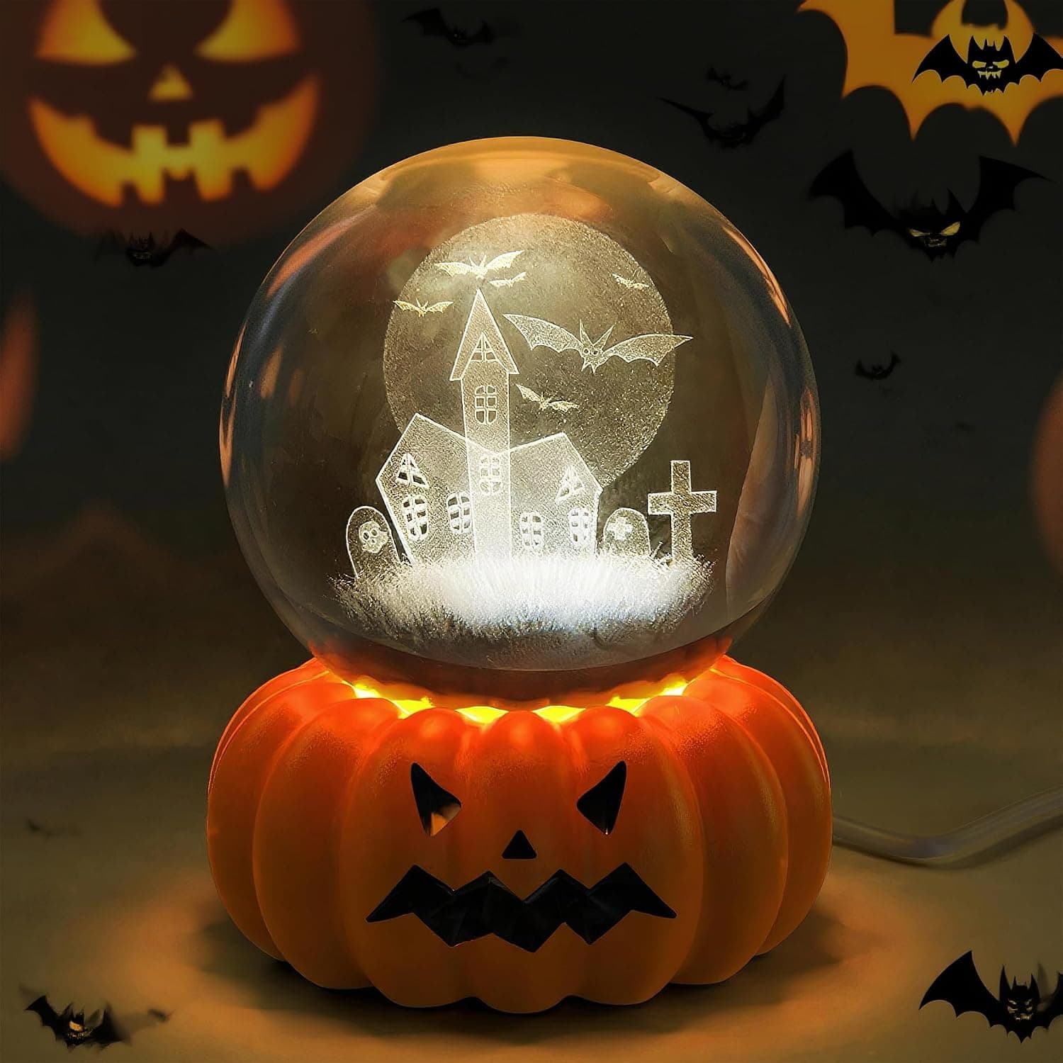 L LOHAS LED LED 3D Crystal Ball Night Light