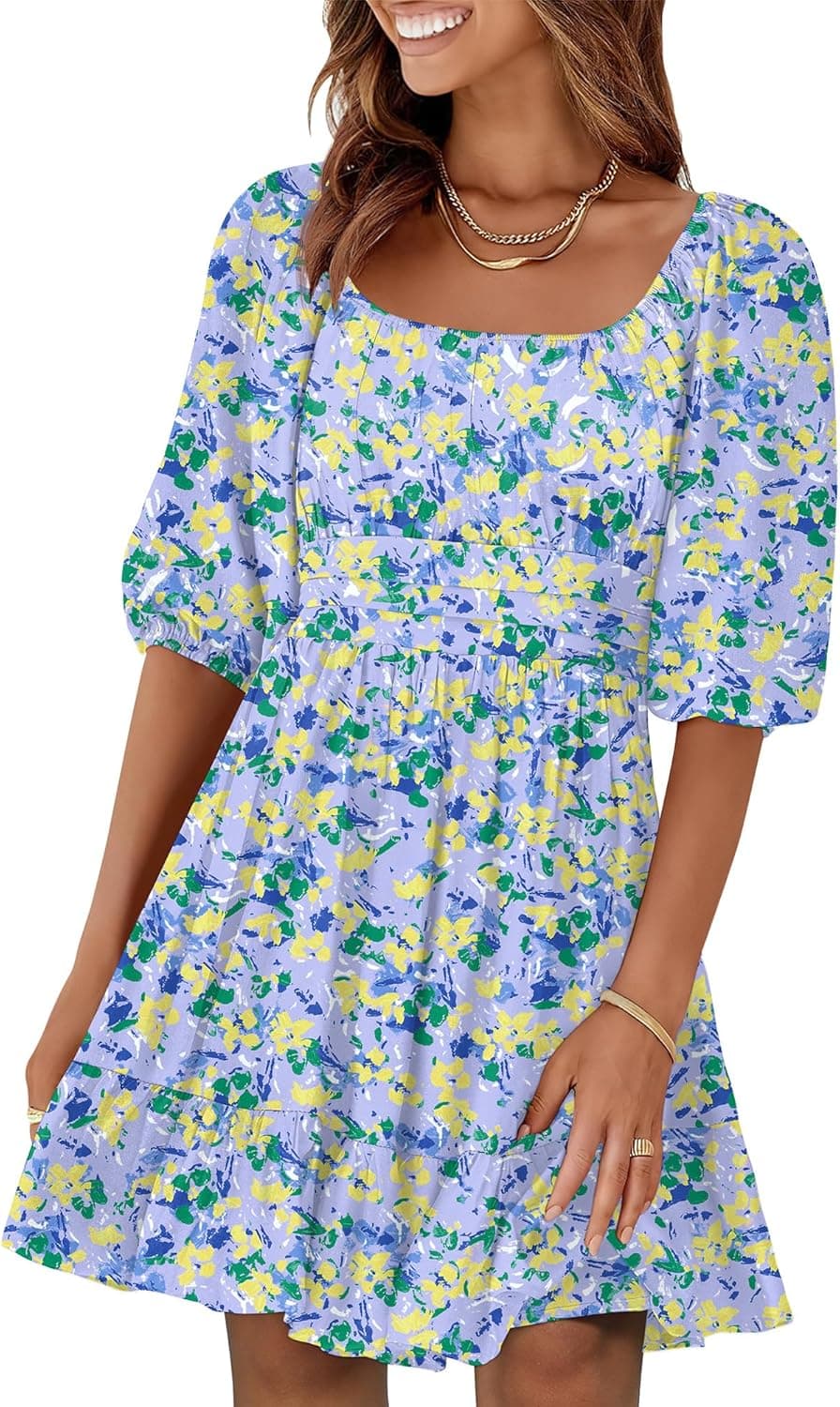 ANRABESS Flowy Mini Dresses