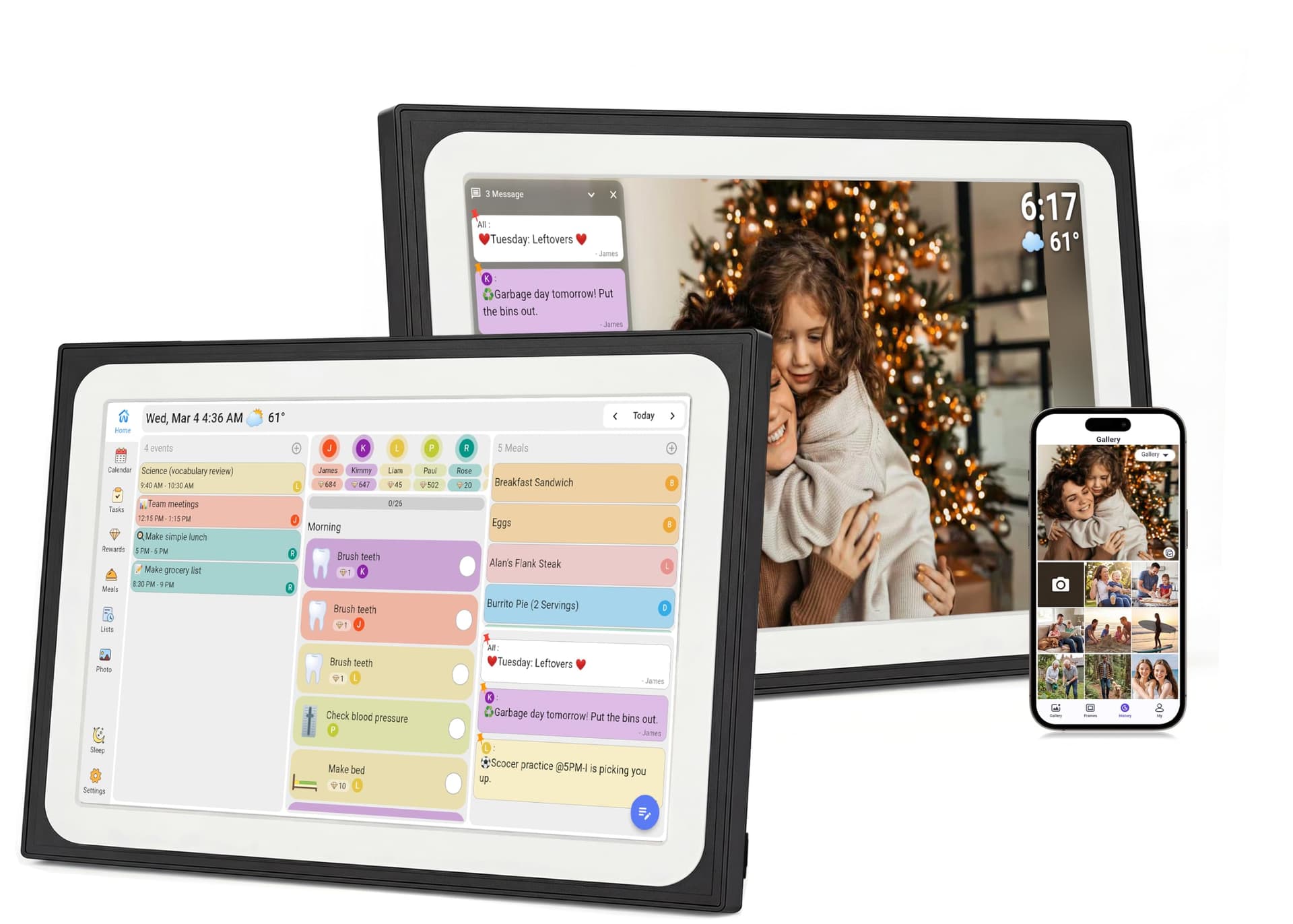 10.1" Smart Digital Calendar wall touch screen Electronic Family Planner