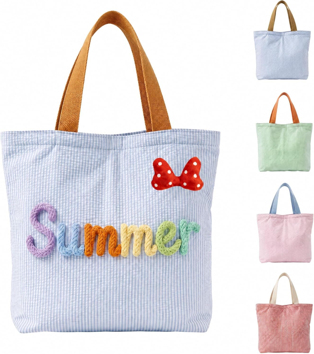 NYLGOXITK Personalized Striped Tote Bag