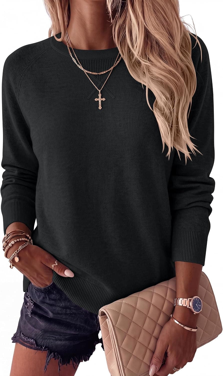 ANRABESS Long Sleeve Knit Sweater