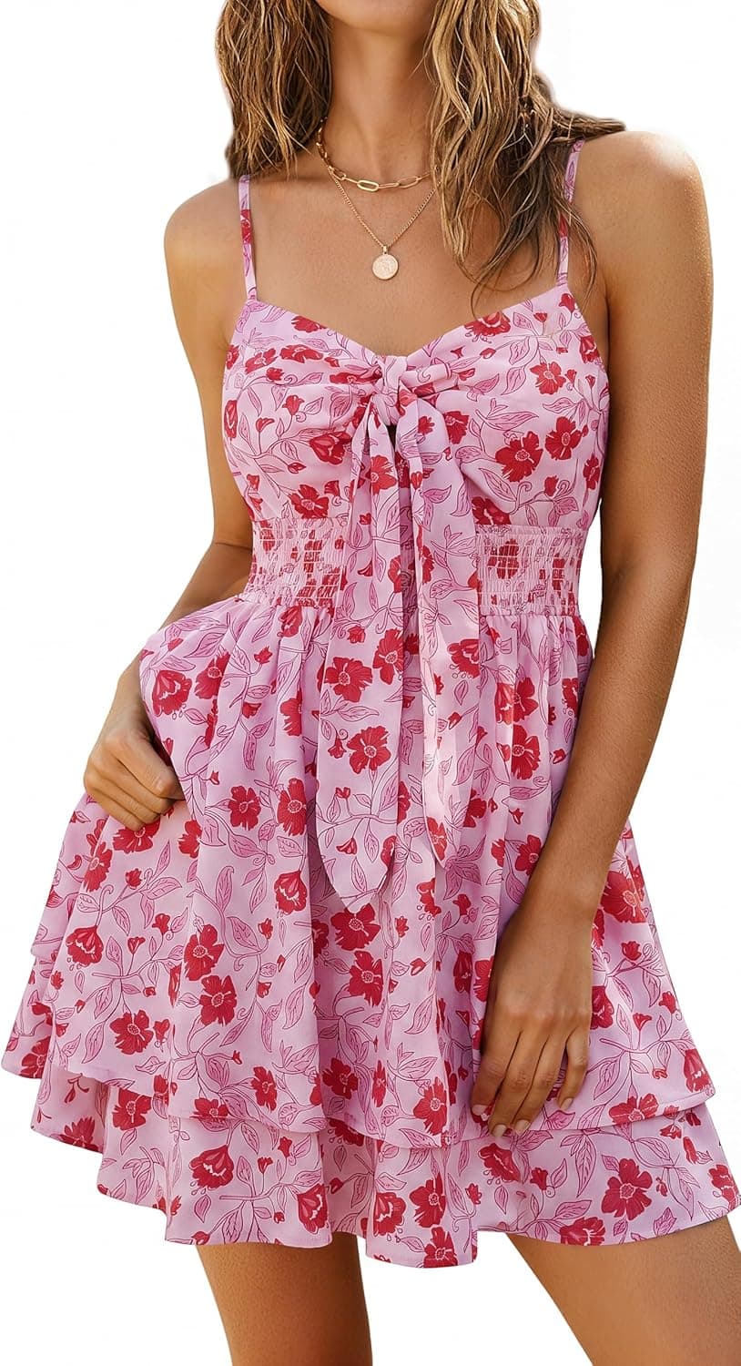 KATE KASIN Summer Floral Short Dress