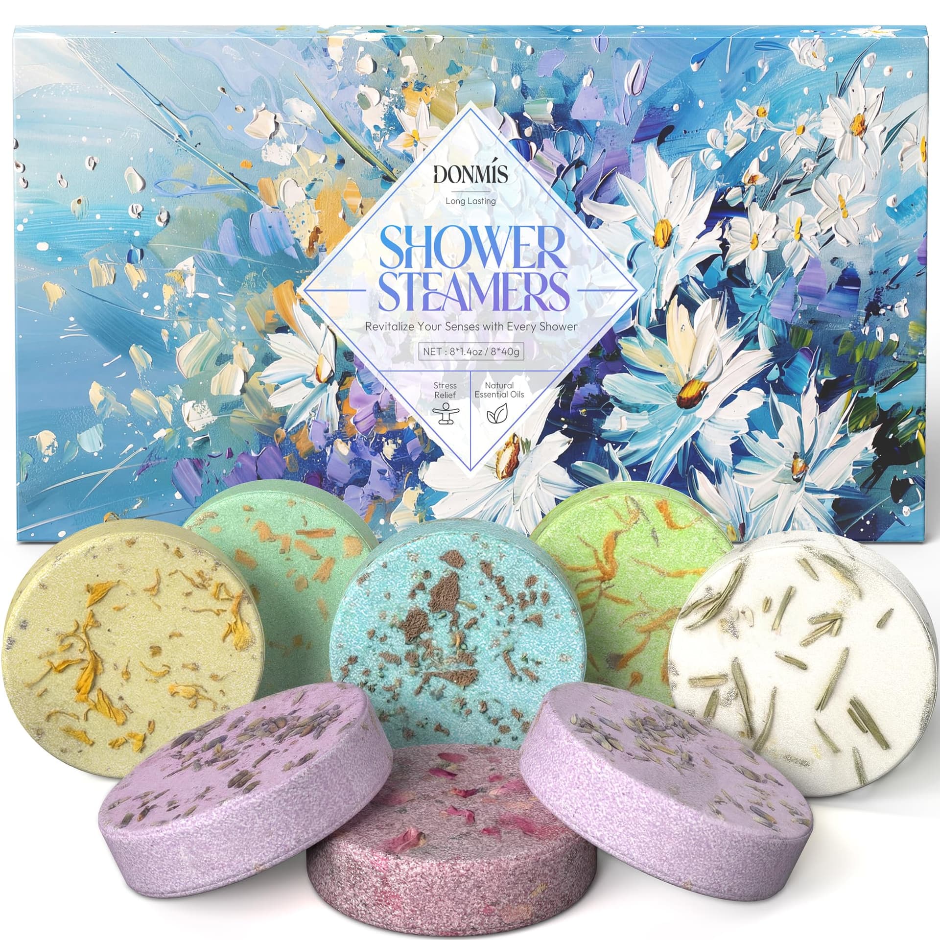 Shower Steamers Aromatherapy Gifts for Women, Relief 8 Pack